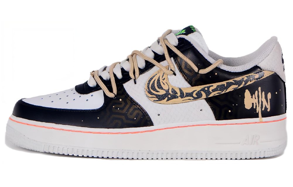 Nike Air Force 1 Low-Top Skateboard Shoes Men's Black White