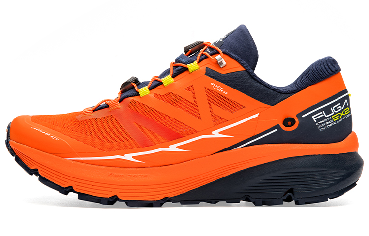 KAILAS FUGA Mountaineering & Hiking Shoes Men's Low top Fire Orange/Cobalt Moon Blue