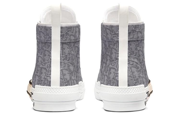 DIOR B23 High Top Ruthenium Colored Oblique Jacquard купить в интернет-магазине Yoocart с быстрой доставкой по России.