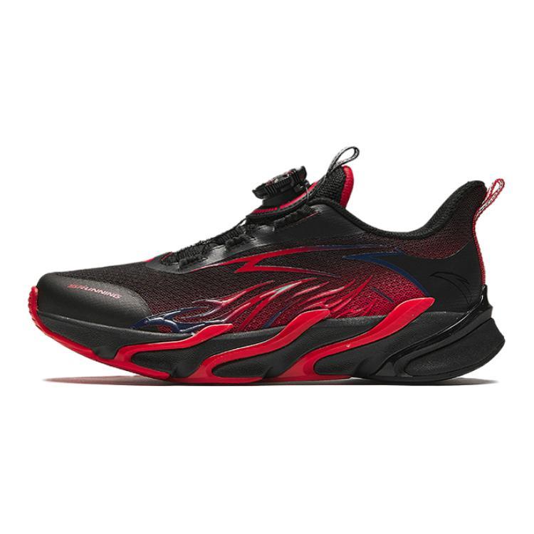 Antakids Chiyan Anti Slip Wear Resistant Low Top Kids' Running Shoes Black Red Teenagers