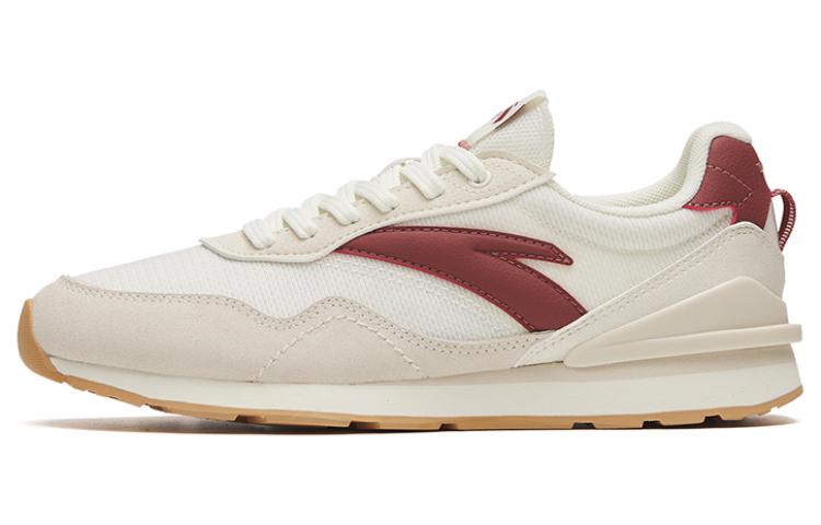 Anta Anti Slip Wear Resistant Low Top Casual Shoes Women's White Red