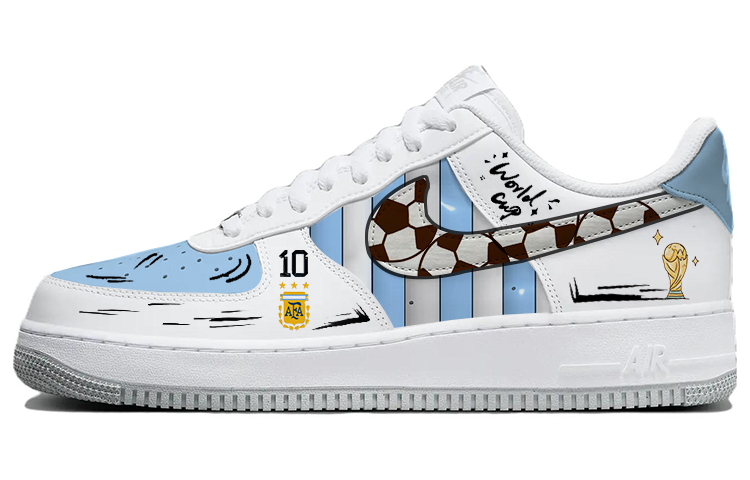 Nike Air Force 1 Skateboard Shoes Men Low-Top Blue/White