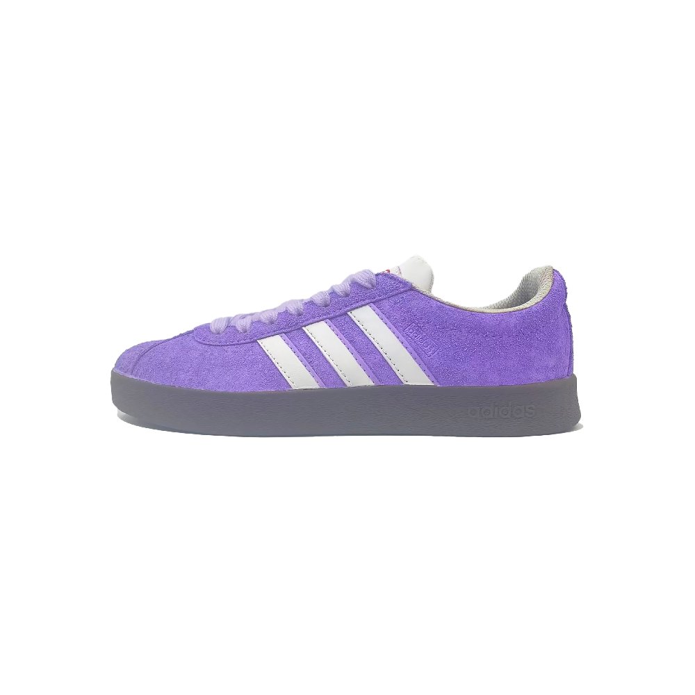 Adidas VL COURT 2.0 Purple Star Lightweight Low Top Skateboard Shoes Unisex Purple White