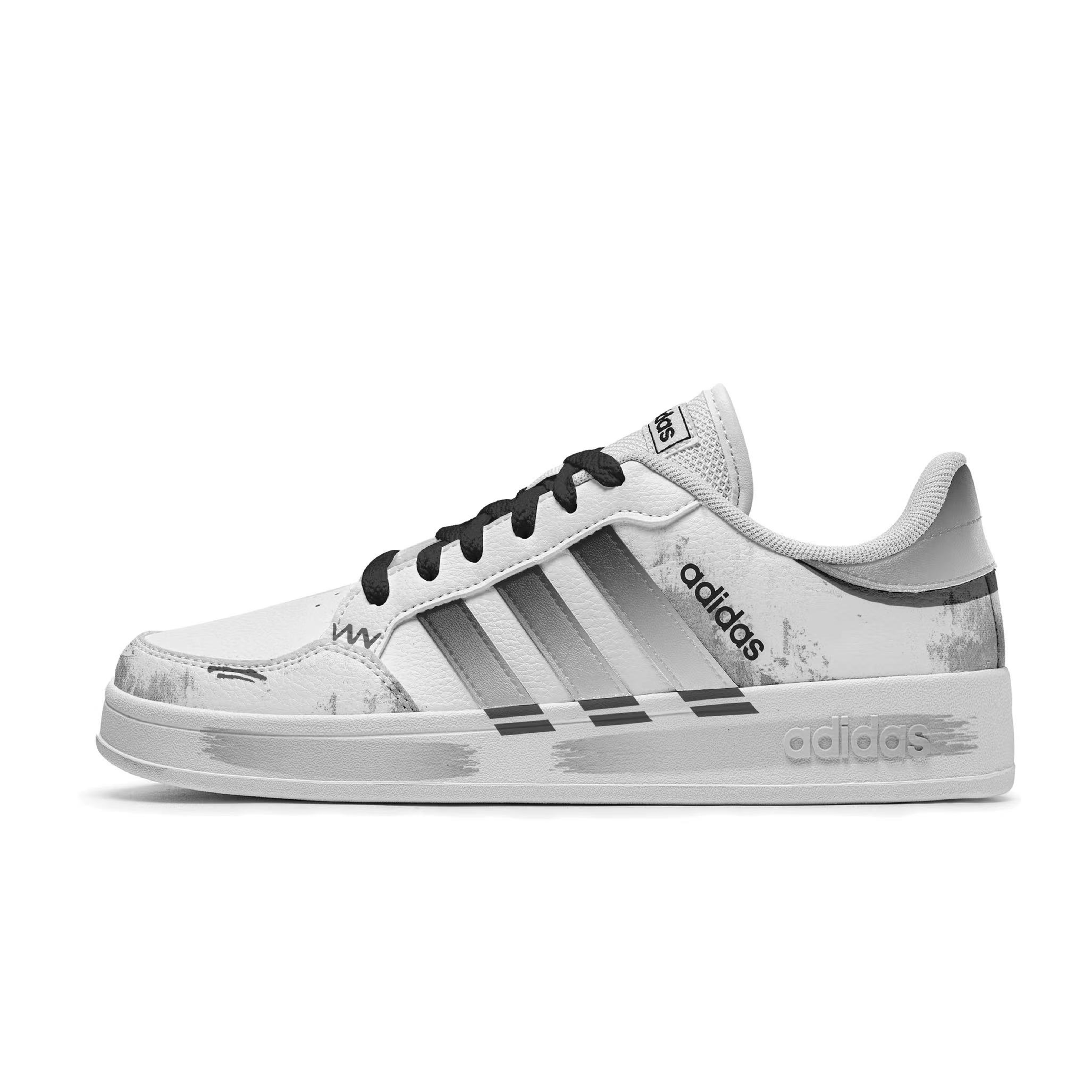 Adidas Neo Dark Shadow Box Abrasion Resistant Slip Resistant Low top Skateboard Shoes Unisex