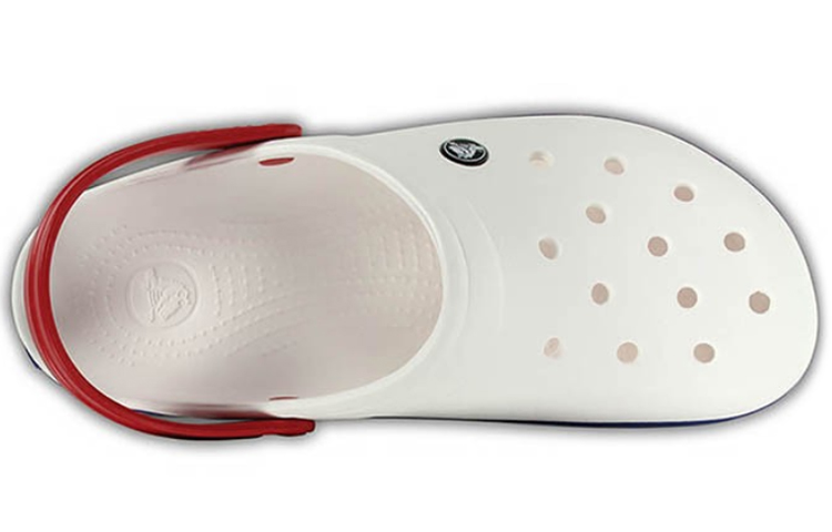 Crocs Beach Unisex White Blue Sandals 'White Blue'