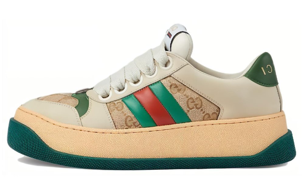GUCCI Women's Screener 'GG Motif   Beige Green' Women's