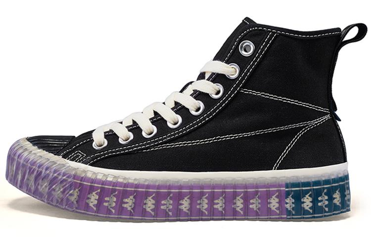 Kappa Lightweight Coverage High-Top Skateboard Shoes Unisex Black