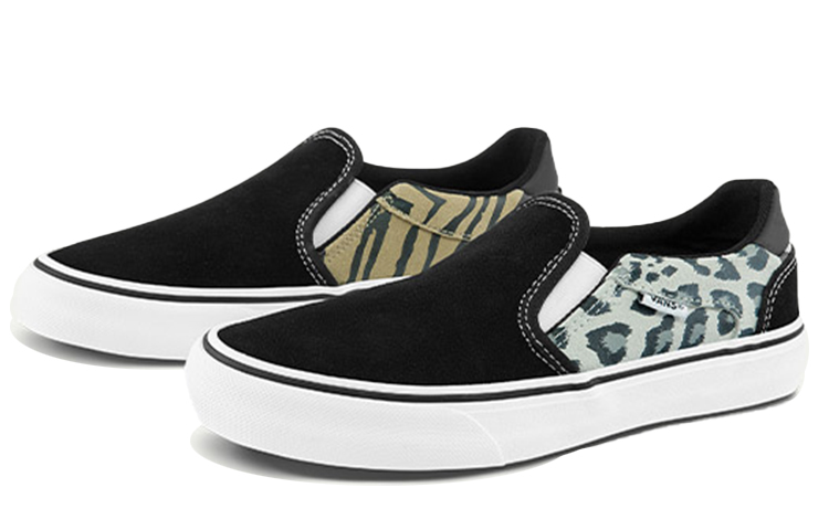 Vans Slip on Black/Leopard Women's