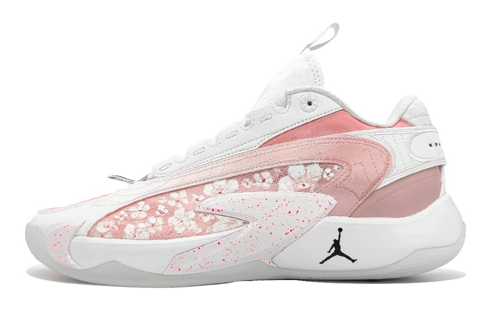 Jordan Luka 2 Cushioning, Slip Resistant, And Abrasion Resistant Low Top Basketball Shoes GS Cherry Blossom Pink