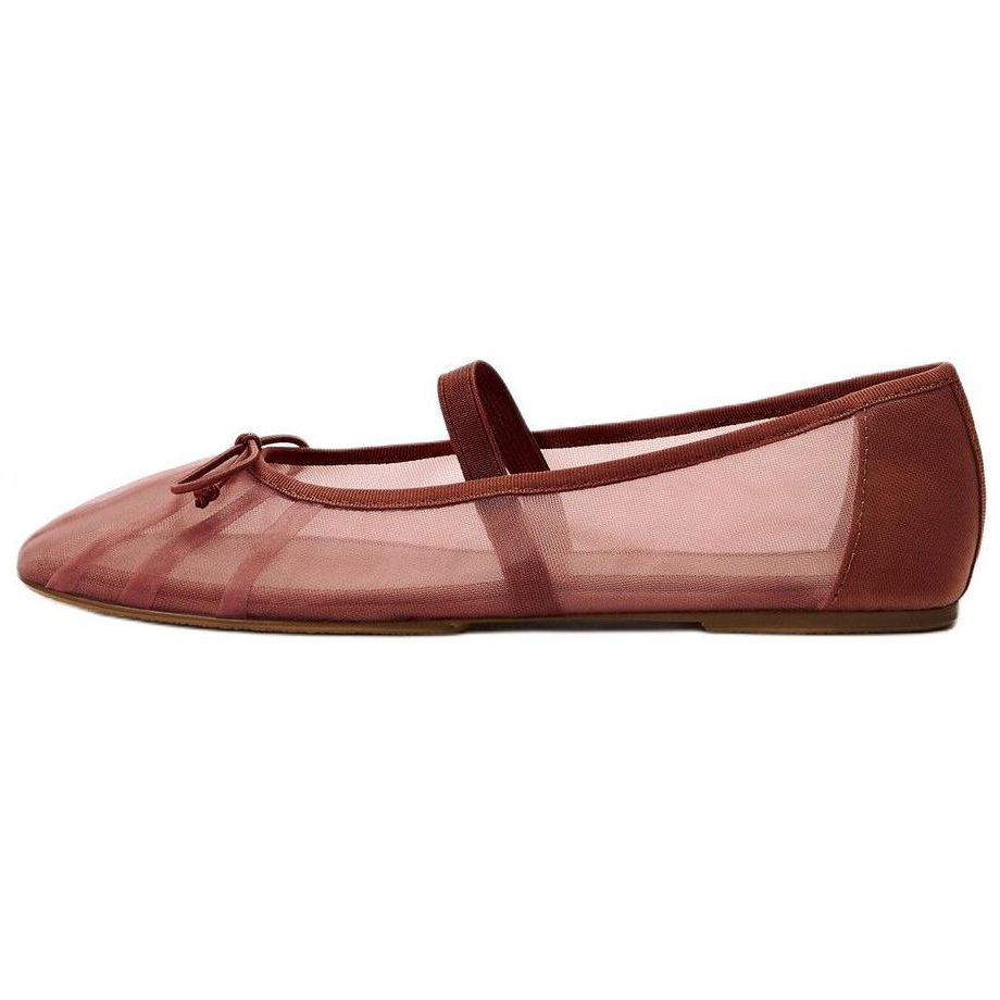ZARA Flat Mary Jane Shoes Women's Pink