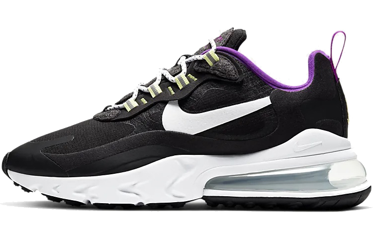 Nike Air Max 270 React Se 'Black White Vivid Purple' Women's