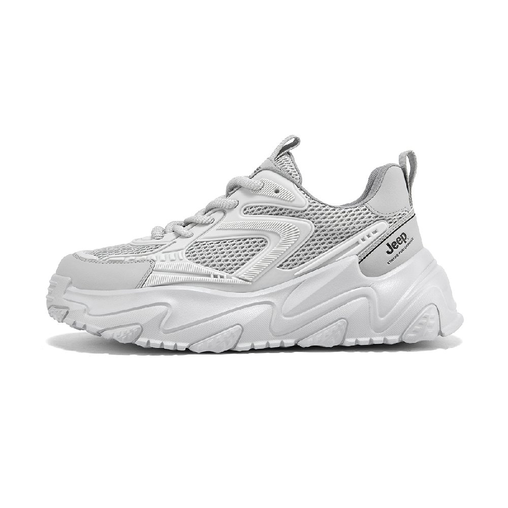 Jeep Anti-Slip And Wear-Resistant Breathable Low-Top Casual Shoes Unisex Gray