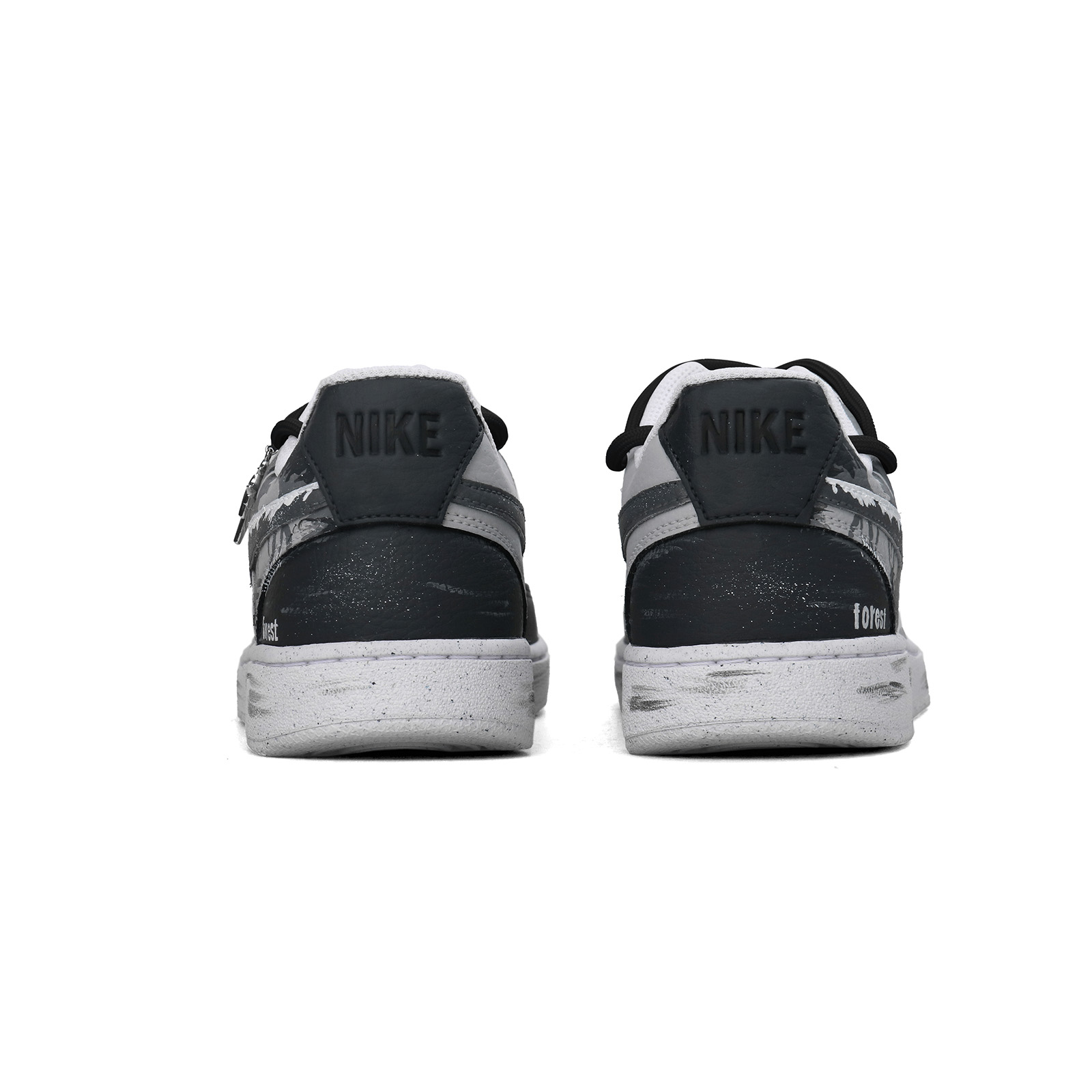 Nike Court Vision 1 American Graffiti Abrasion Resistant Low Top Skateboard Shoes Unisex Black White купить в интернет-магазине Yoocart с быстрой доставкой по России.