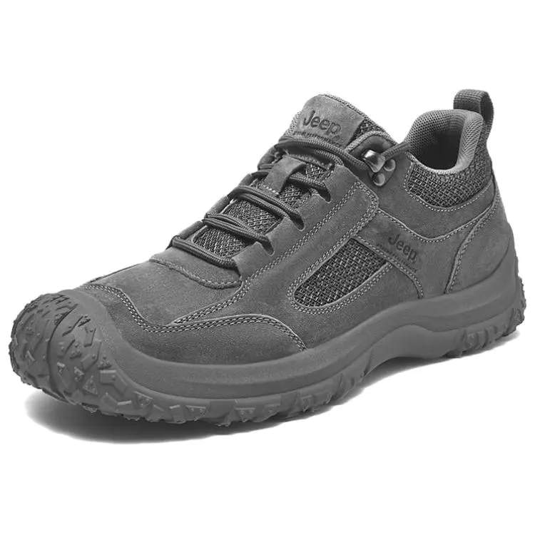 Jeep Low Top Hiking Shoes Men's Gray
