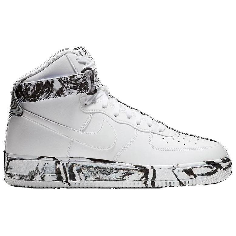 Nike Air Force 1 High Dip Dye White Black купить в интернет-магазине Yoocart с быстрой доставкой по России.