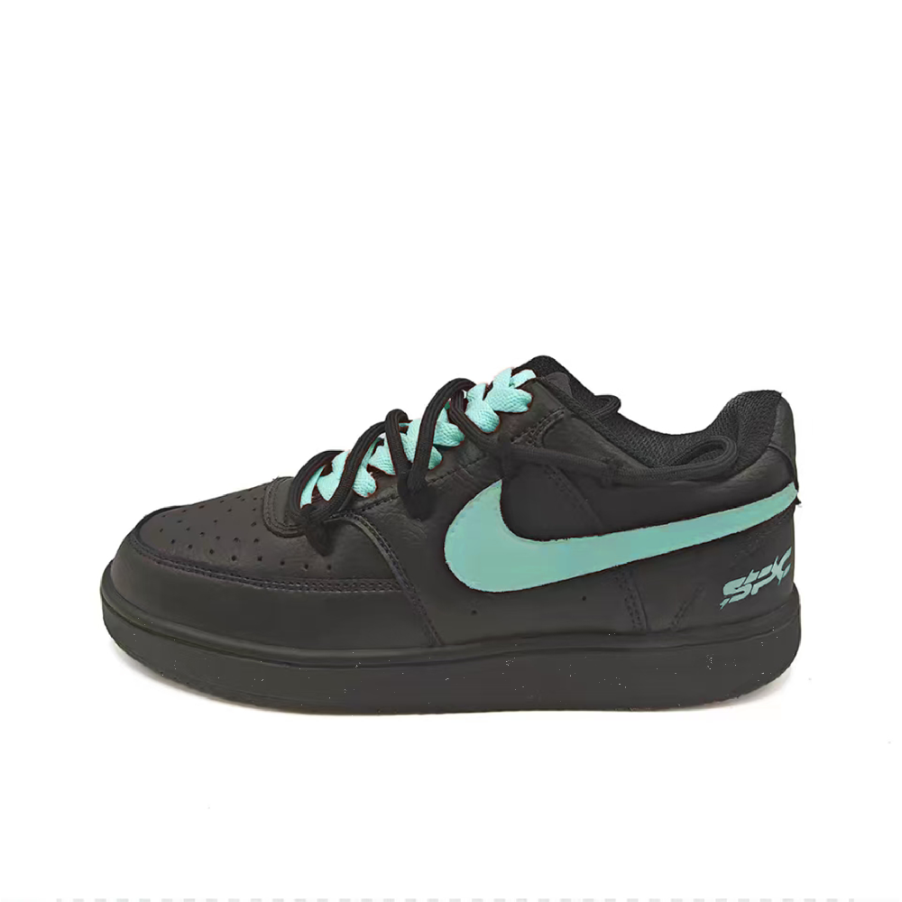 Nike Court Vision Slip-Resistant Cushioning Lightweight Low-Top Skateboard Shoes Unisex Black Green
