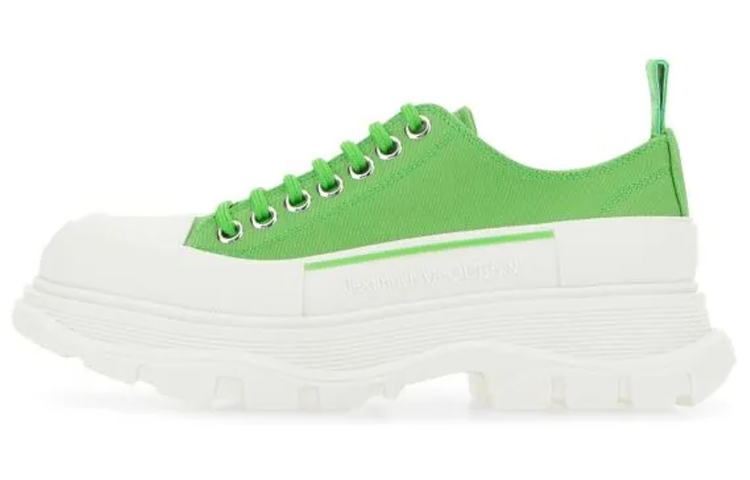 Alexander McQueen Tread Slick Low Lace Up Acid Green Women's