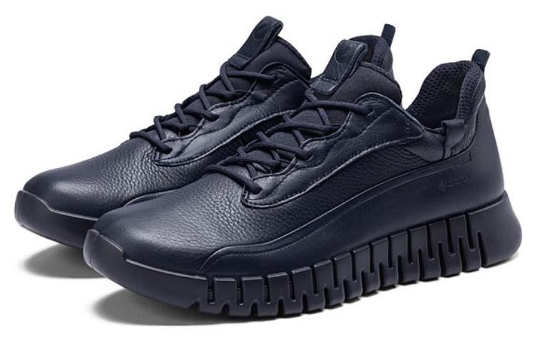 Ecco Low Top Casual Shoes Men's Midnight Blue