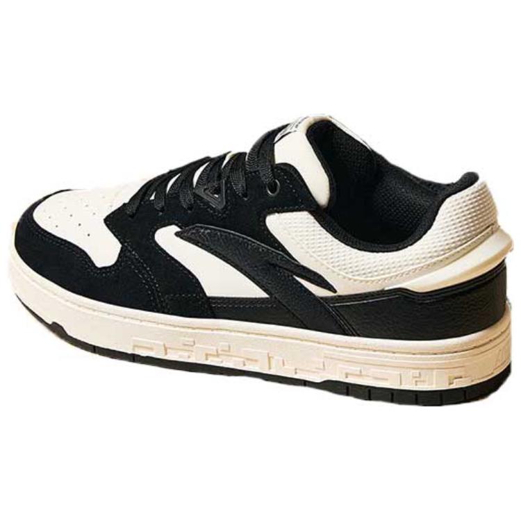 Anta Anti-Slip Wear-Resistant Skateboard Shoes Men's Black White