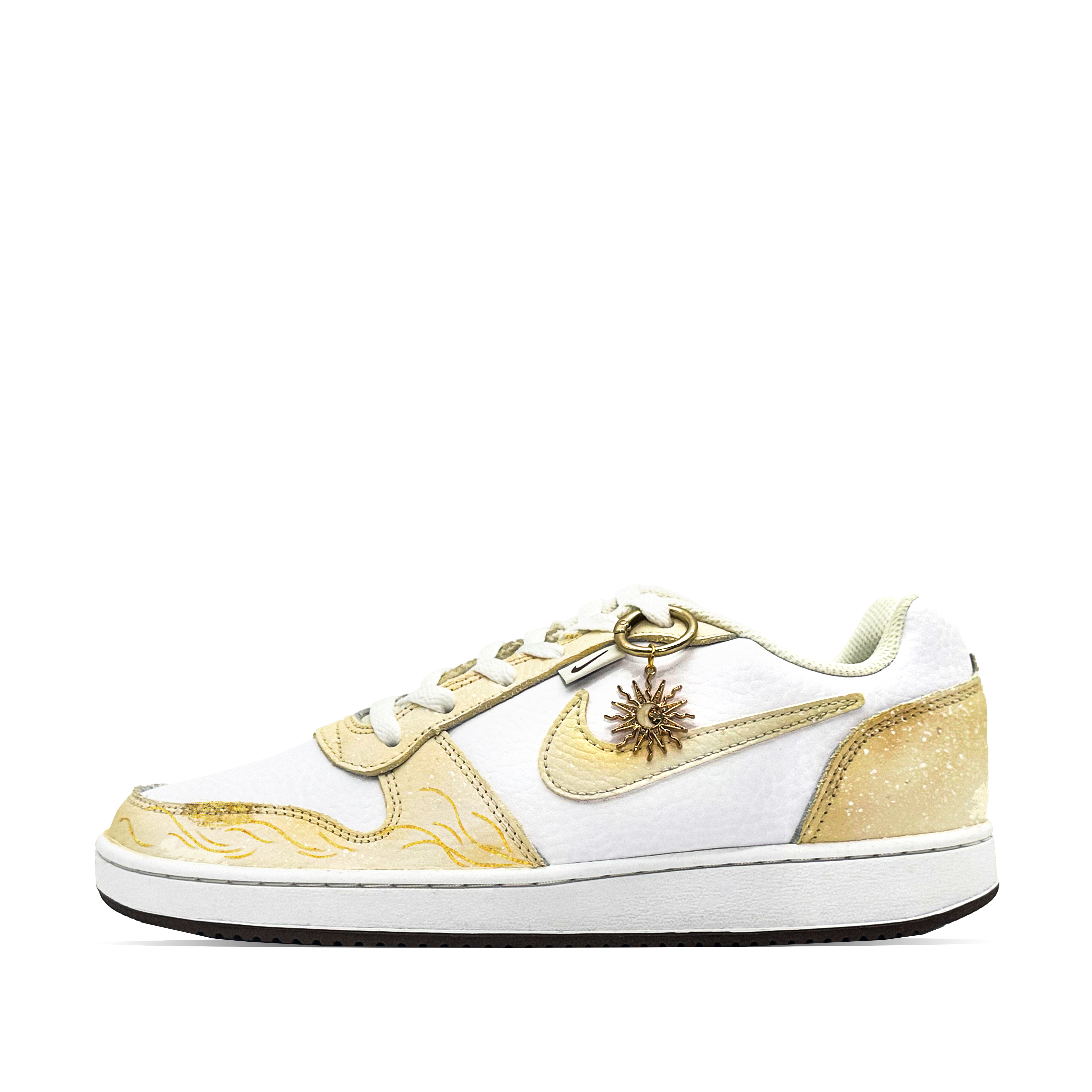 Nike EBERNON Golden Wheat Lightweight And Breathable Low top Skateboard Shoes Men's