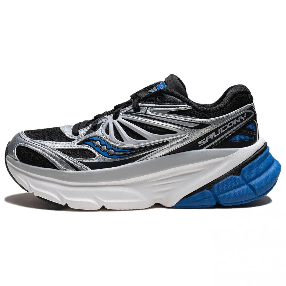 Saucony GUARD Anti Slip Wear Resistant Low Top Casual Shoes Unisex Silver Black