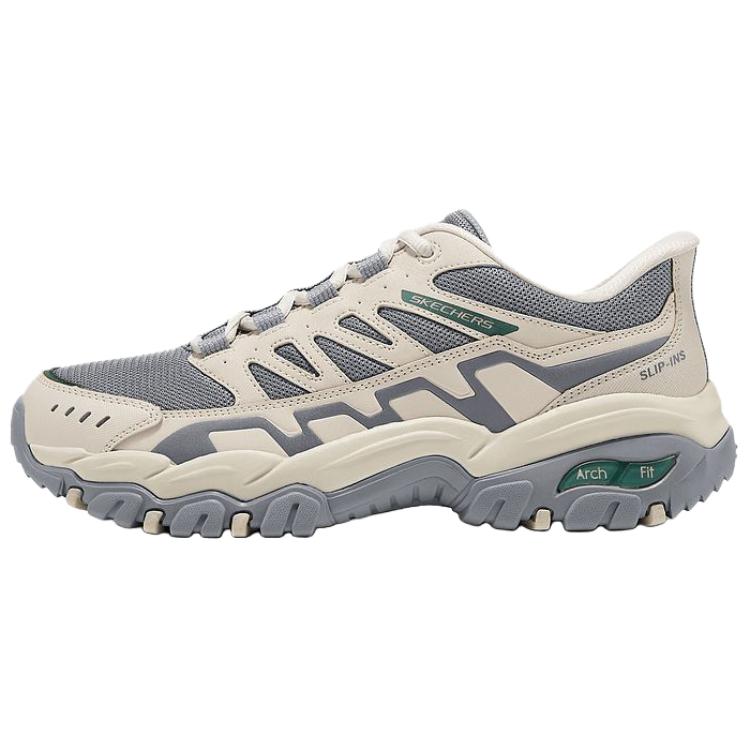 Skechers Slip Resistant, Breathable, And Resilient Low top Hiking Shoes Men's Greige