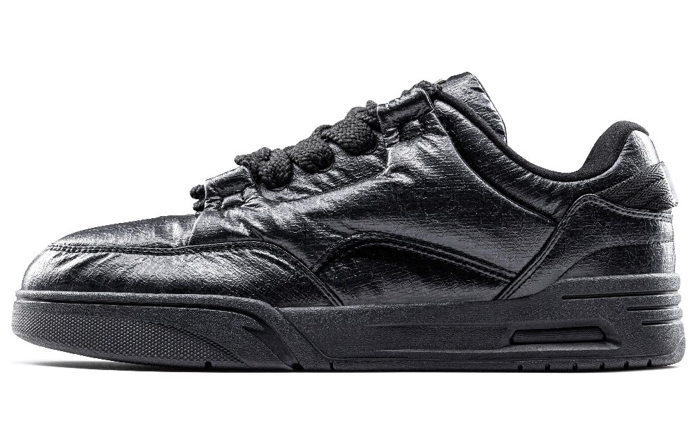Anta AOJIE Cushioning Wear-Resistant Low-Top Skateboard Shoes Women's Black