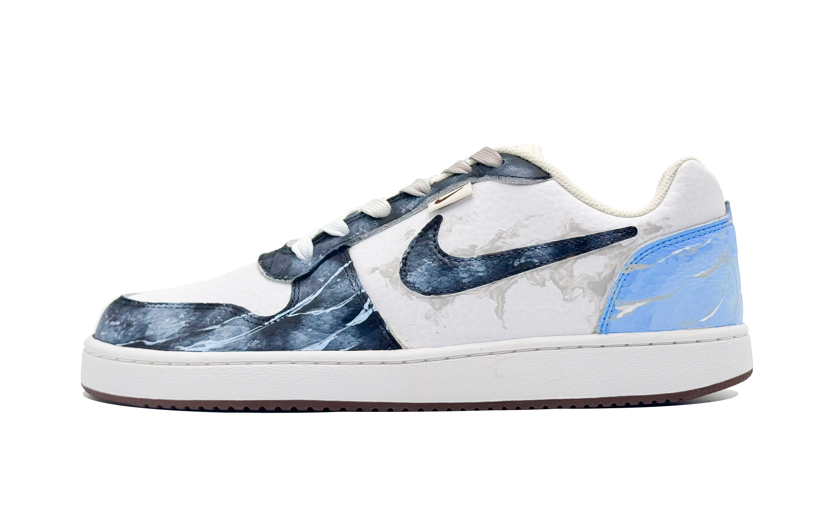 Nike EBERNON Shopping Bag, Night Thunder In The Rain Abrasion Resistant Low top Skateboard Shoes Men's Dark Blue