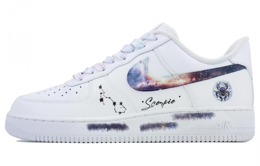 Nike Air Force 1 Low-Top Skateboard Shoes Men's White
