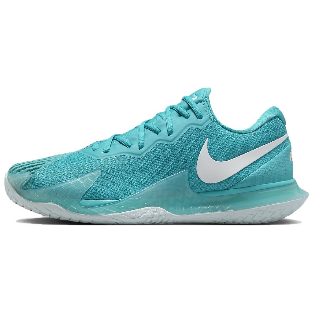 Nike Air Zoom Vapor Cage 4 Rafa Abrasion Resistant Low Top Tennis Shoes Men's Glacier Blue