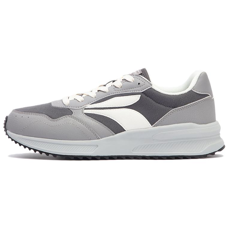 361° Abrasion Resistant Breathable Low Top Casual Shoes Men's Gray White
