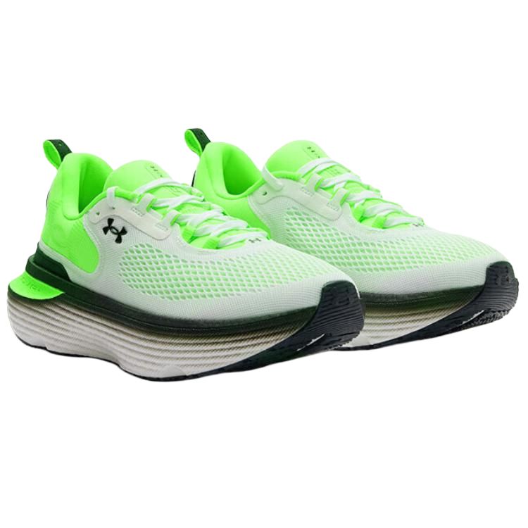 Under Armour Infinite Elite 2 Breathable Coverage Rebound Low Top Long Distance Running Shoes Men's White Green