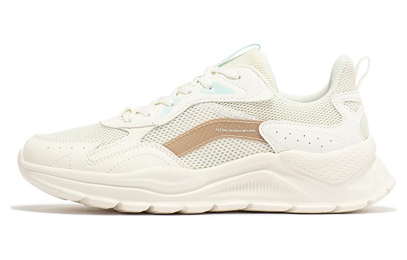 361° Cushioning Wear-Resistant Low-Top Casual Shoes Women's White Gold