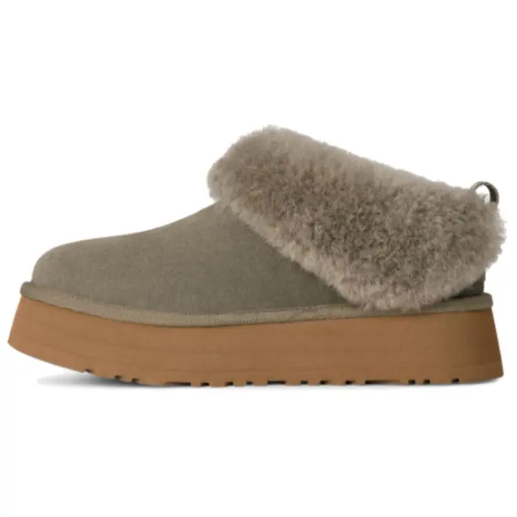 UGG Abrasion Resistant Ankle Length Snow Boots Women's Gray Green