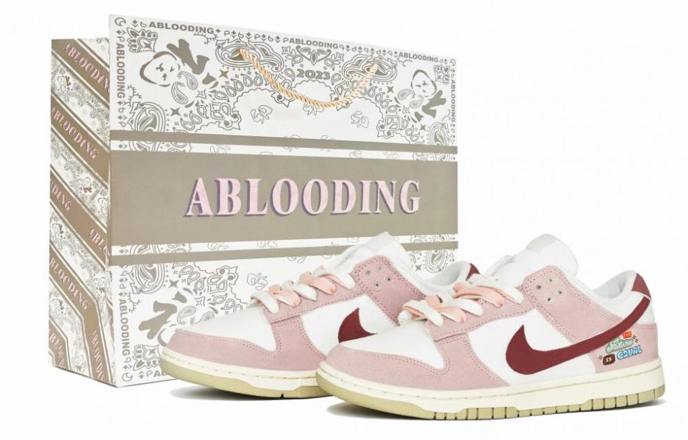 Nike Dunk Skateboard Shoes Women's Low-Top Cameo Brown Pink
