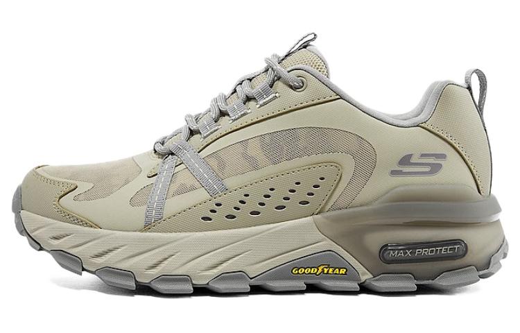 Skechers Casual Max Portect Abrasion Resistant Low top Outdoor Shoes Men's Charcoal Gray