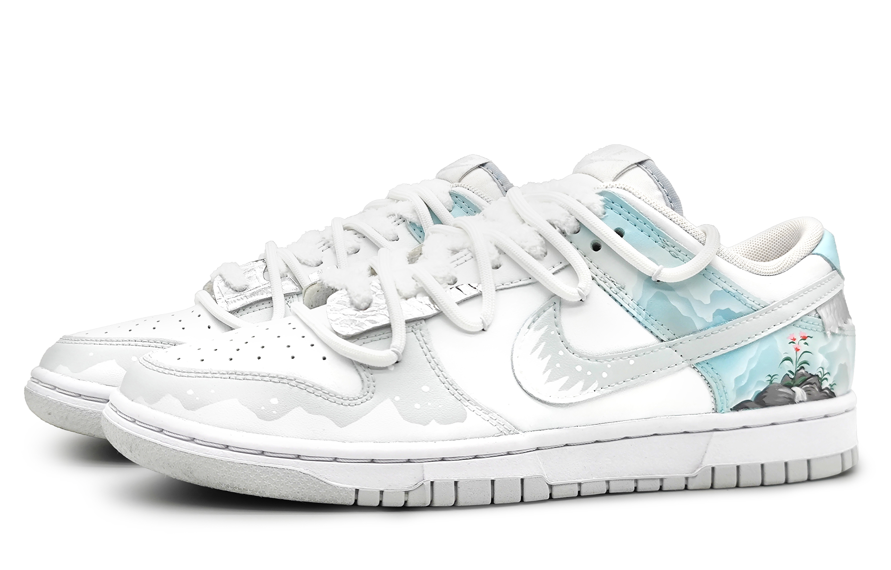Nike Dunk Anti-Slip Wear-Resistant Low-Top Skateboard Shoes Men's Blue Gray купить в интернет-магазине Yoocart с быстрой доставкой по России.