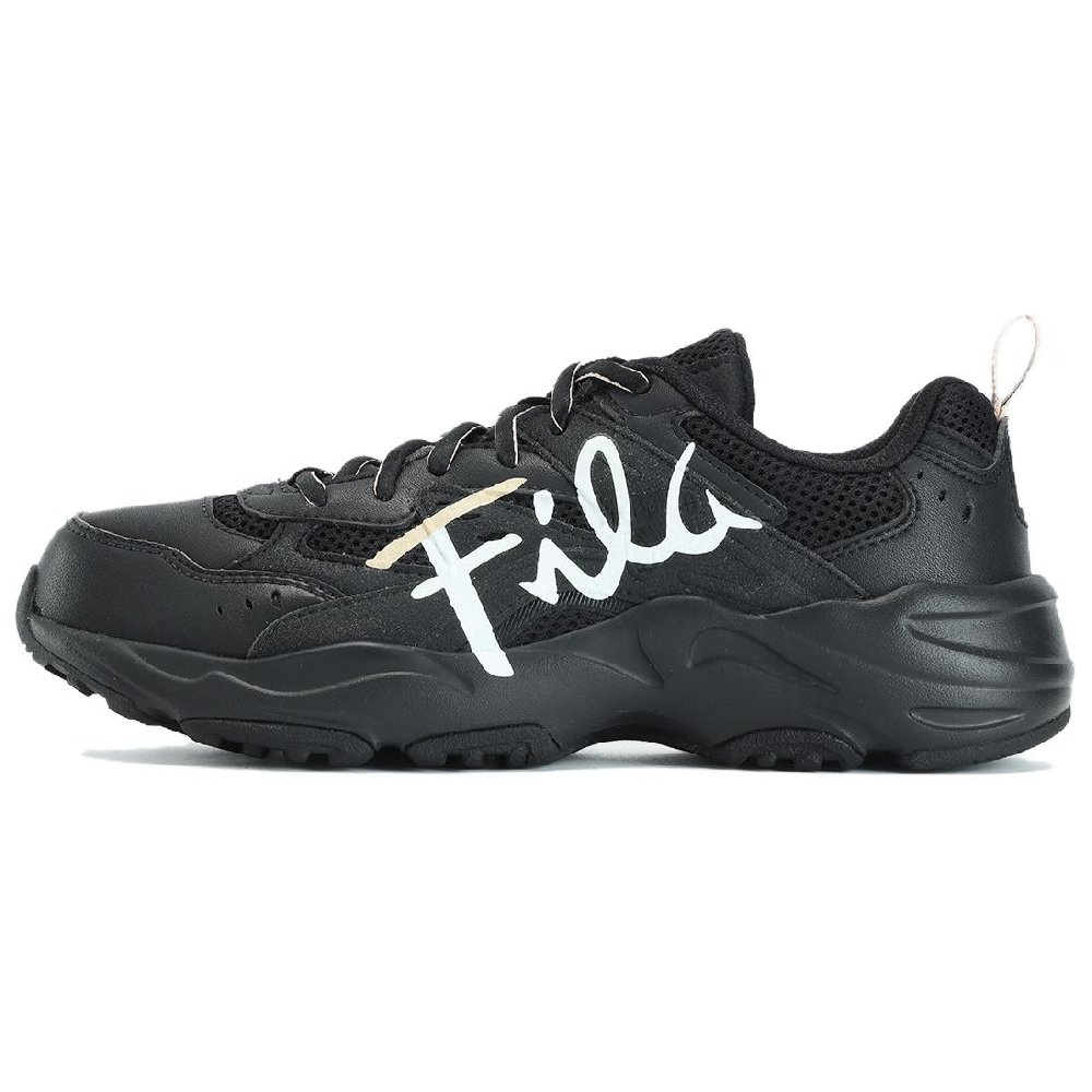 FILA Heritage-FHT Cushioned Wear-Resistant Breathable Low-Top Casual Shoes Women's Black