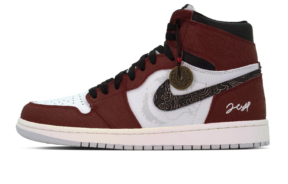 JORDAN Air JORDAN 1 Vintage Basketball Shoes Men High Top Red/Black/White