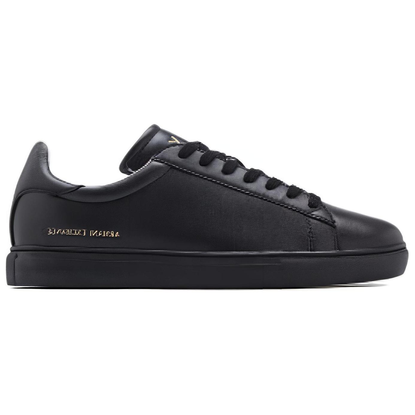ARMANI EXCHANGEAE Low top Skateboard Shoes Men's Black