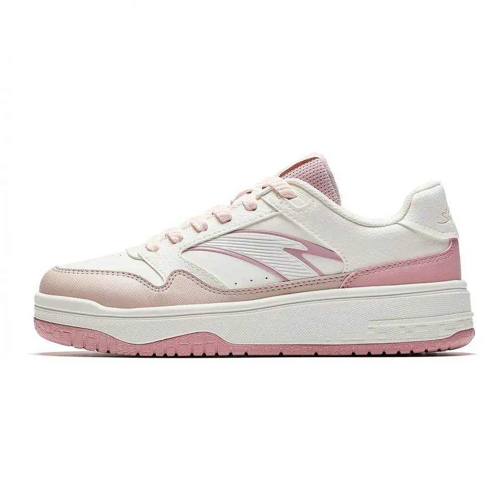 Anta Street Stubborn 3 Abrasion Resistant Lightweight Slip Resistant Women's Ivory White/Lotus Gray/Lilac Pink