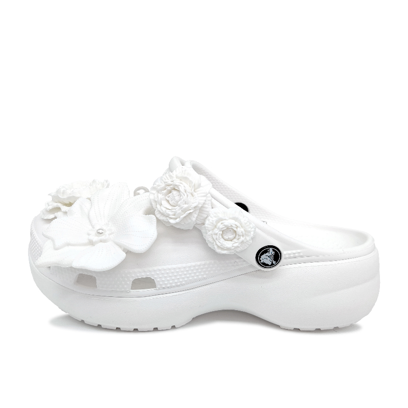 Crocs Classic Platform Clog Clogs Women's White