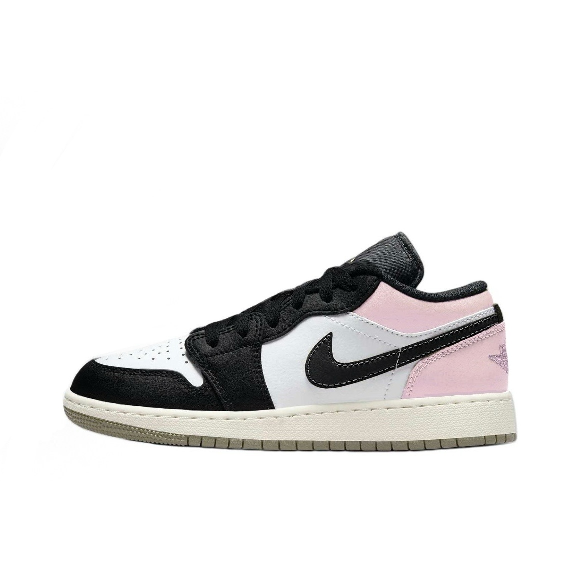 Jordan Air Jordan 1 Cherry Blossom Pink Abrasion Resistant Low top Basketball Shoes Unisex Pink