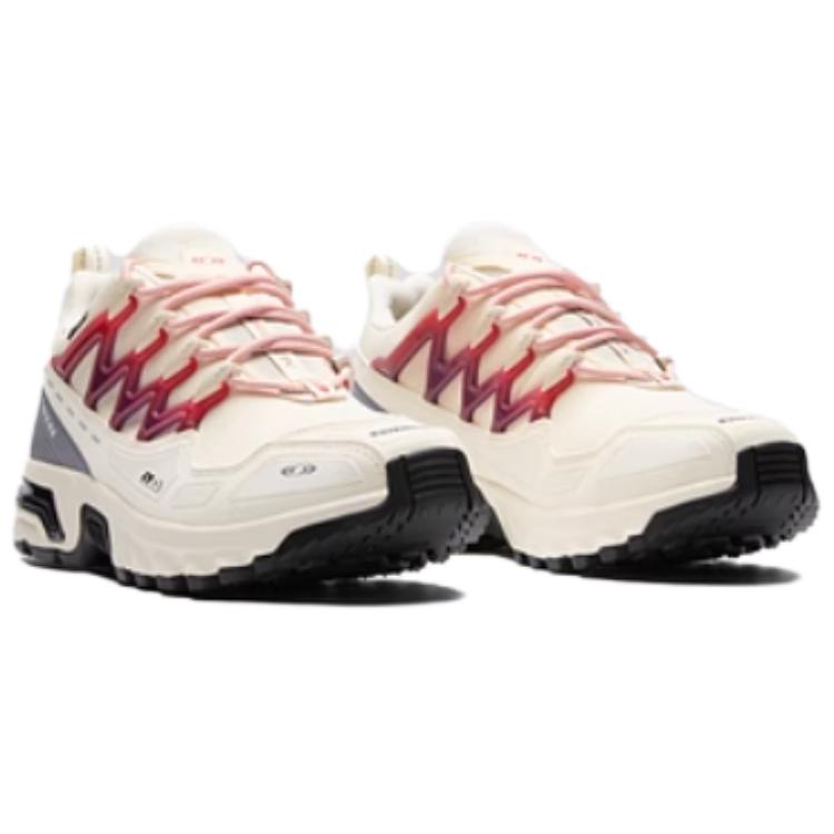 SALOMON ACS + CSWP Anti-Slip Wear-Resistant Breathable Support Low-Top Outdoor Shoes Unisex White