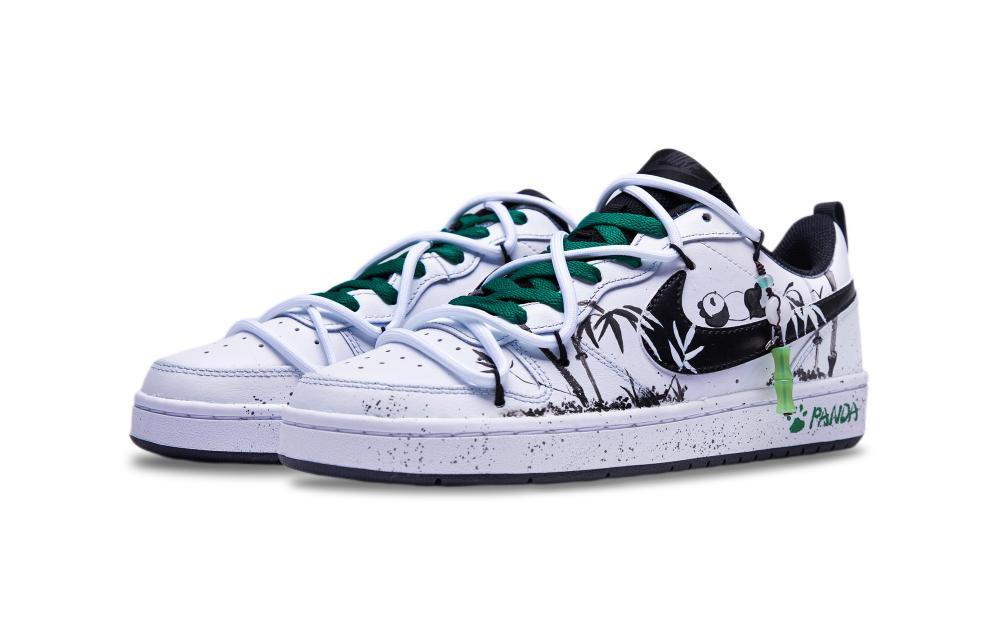 Nike Court Borough 2 Ink Bamboo Panda Non slip Lightweight Low top Skateboard Shoes Women's White Black Green купить в интернет-магазине Yoocart с быстрой доставкой по России.