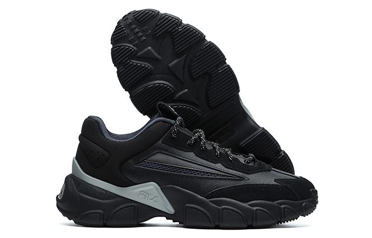 FILA Fashion Sneakers Low Top Running Shoes 'Black Grey'