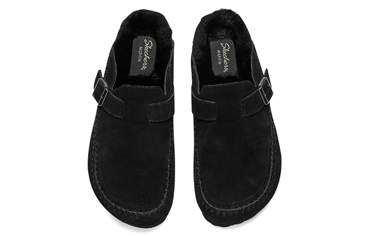 Skechers ARCH FIT GRANOLA Rubber Sole Quick Dry Slide Slippers Women's Black