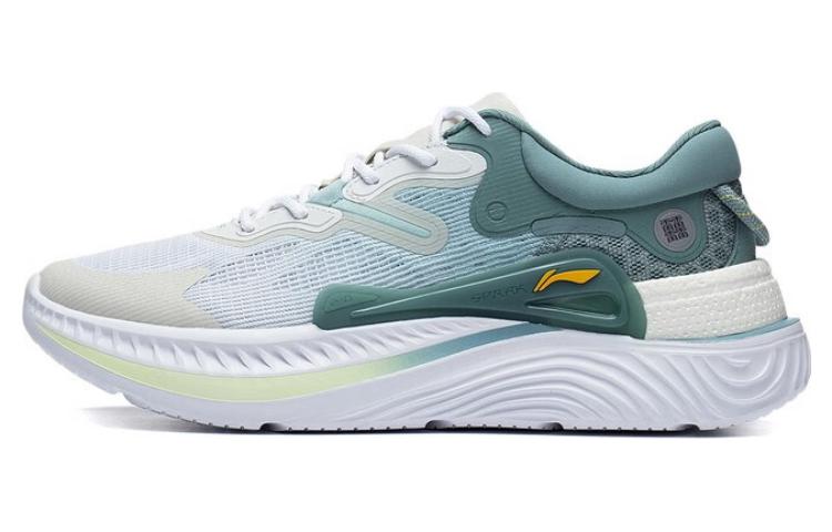 LiNing Lite Slip Resistant, Abrasion Resistant, Breathable Low top Sports Casual Shoes Men's White Green