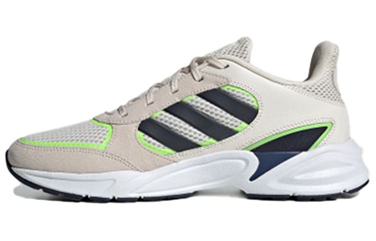 Adidas Neo 90S VALASION Shock Absorbers Low Top Casual Running Shoes Men's Gray Blue Green