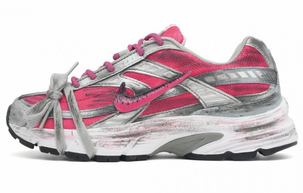 Nike Initiator Cushioned Anti-Slip And Wear-Resistant Lightweight Low-Top Casual Running Shoes Women's Red